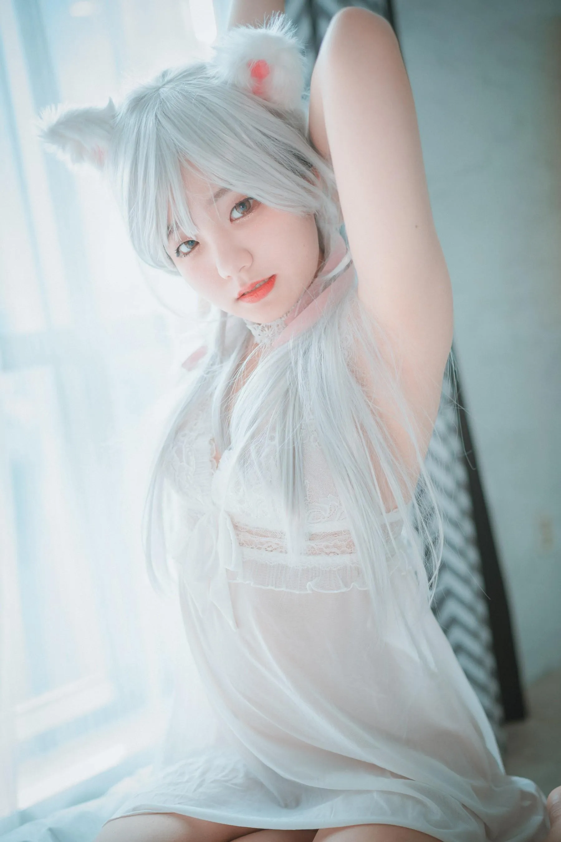 Jenny 정제니 – NO.35 [DJAWA] Schwarz und Weiß Katzenmädchen [66P]插图9
